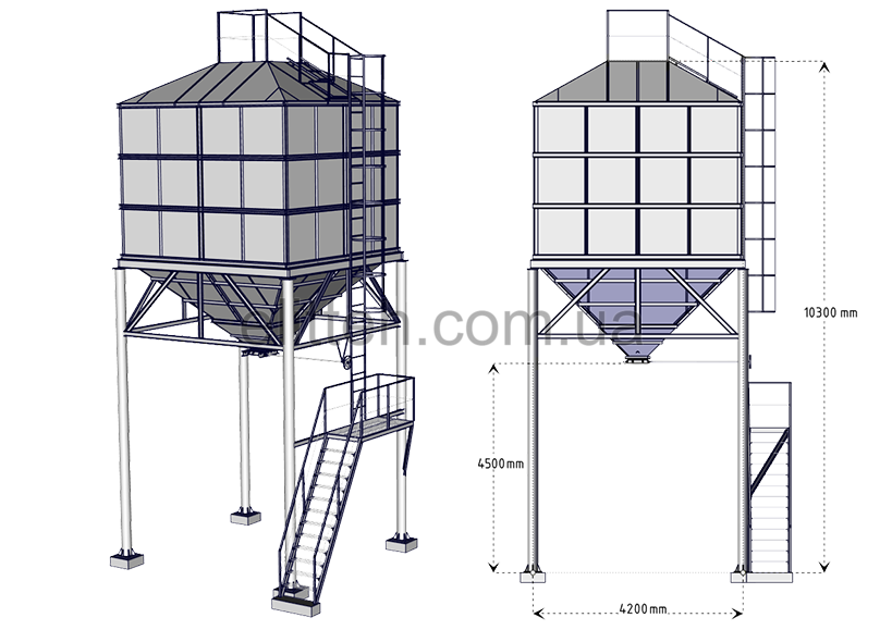 Розміри бункеру експедиційного