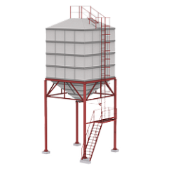 Експедиційний бункер для зерна 88 м3